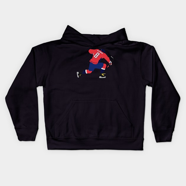 alex ovechkin Kids Hoodie by mattiet